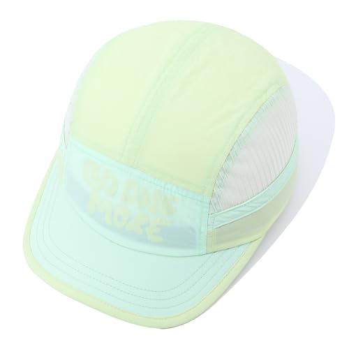 Mesh 5 Panel Baseball Cap Summer Short Brim Hats for Men Women Breathable Lightweight Dad Hat Umpire Cadet Cap - color: Mg-slcwdy2509-fluorescent Green