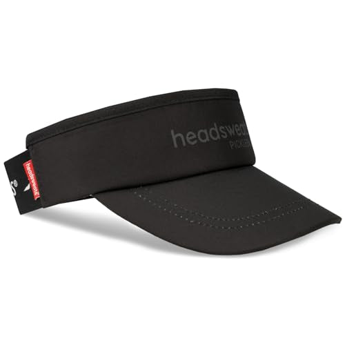 Headsweats Performance Pickleball Hats and Visors - color: Black, style: Visor