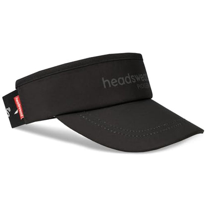 Headsweats Performance Pickleball Hats and Visors - color: Black, style: Visor