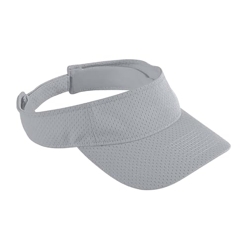 Augusta Sportswear Women's Athletic Mesh Visor - Stylish Sun Hat for Golf, Running, and Outdoor Activities - color: Silver Grey