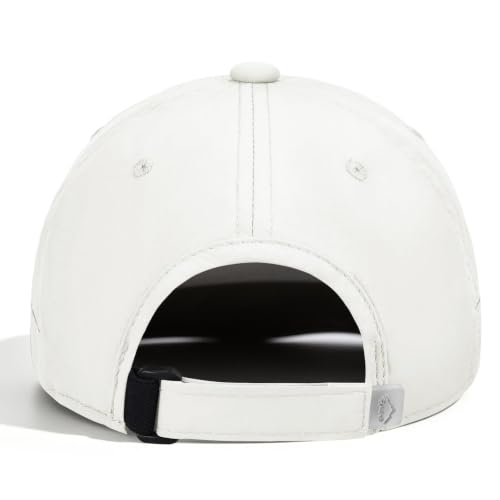 Baseball Cap Unstructured Athletic Golf Cap Soft-Brim Foldable Hat - color: White