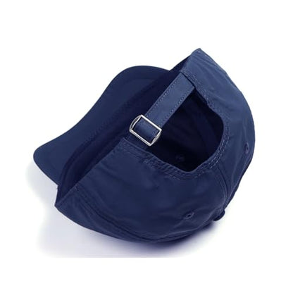 3cm Short Brim Stretch Fitted Baseball Caps Men's Quick Dry Breathable Unstructured Cap Curved Brim Trucker Hat K380 - color: Navy