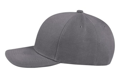 TK Flex Blank Hats, Adjustable Plain Hats, Casual Women's and Men's Hats, Baseball Caps for Patches and Embroidery, 12 Pack - color: Dark Grey