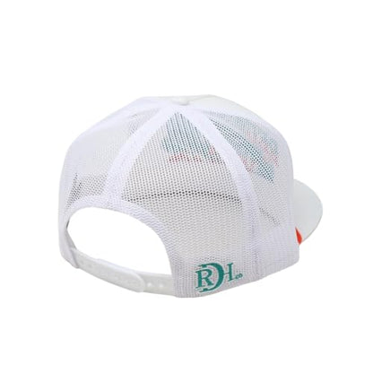 Red Dirt Hat Company Wildlife Hat | 5-Panel Western Adjustable Snapback Cap - color: Sneak Attack - White
