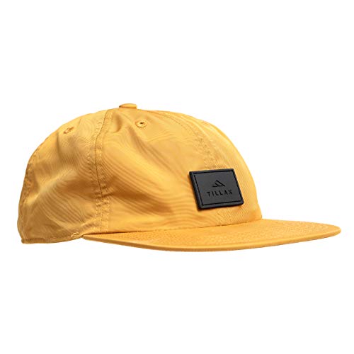 Tillak COHO Six Panel Hat, Kodra Nylon 6 Panel Cap with Snap Closure - color: Aspen Yellow