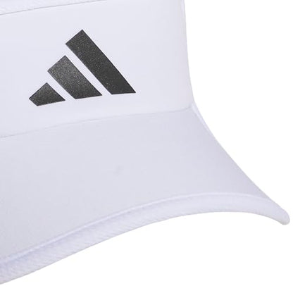 adidas Men's Superlite Visor - color: White/Black/3