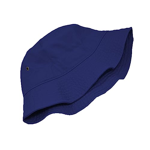 Glory Max Unisex Solid Color 100% Cotton Bucket Hat Small Brim Packable Travel Summer Beach Hat - color: Navy, size: Large-X-Large