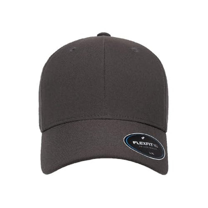 Flexfit 6100NU Tri-Layer Seamless Baseball Cap Bundle w/Cap Catcher - color: Dark Grey, size: Small-Medium
