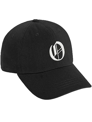 Daxton Low Profile Adjustable Baseball Dad Hat Cap White Old English Font Alphabet A to Z - color: Black, style: Letter O