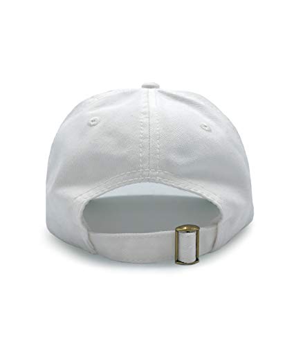Riot Society Mens Embroidered Adjustable Dad Hat - color: Hibiscus Embroidered (White)