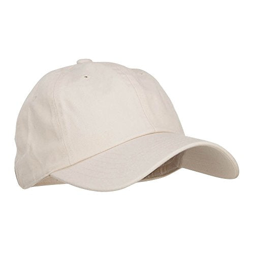Nissi Unstructured Cotton Twill Washed Cap - color: Beige