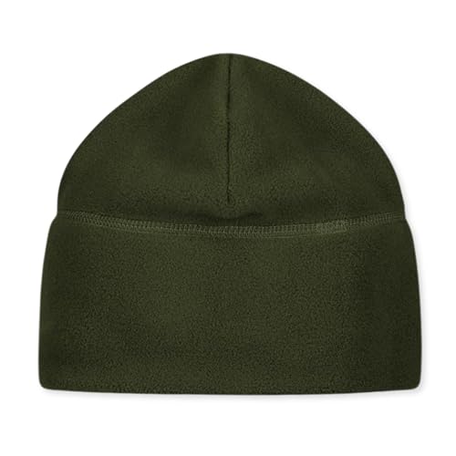 M MCGUIRE GEAR GI Polartec® 100 Fleece Watch Cap Beanie, Lightweight Fitted Cap, Tactical Gear & Warm Winter Hat- Made in USA - color: Olive Drab