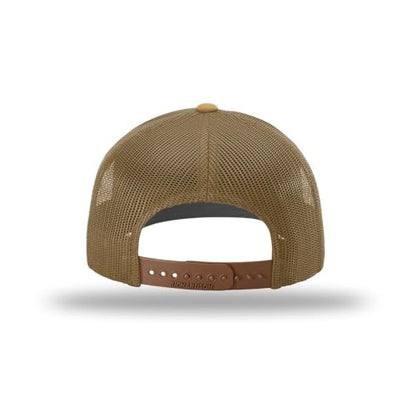 Richardson 112 Classic Six-Panel Adjustable Snapback Trucker Cap - color: Amber Gold