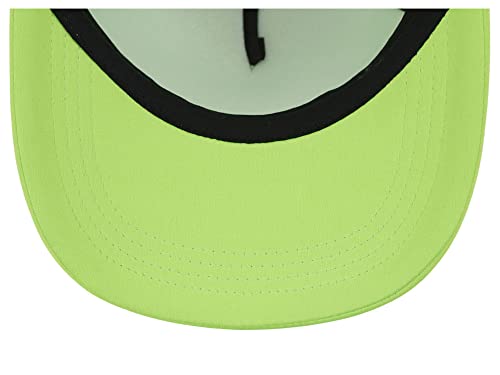 Lids Blank Basic Foam Trucker Adjustable Snapback Hat - color: Neon Green/ Neon Green