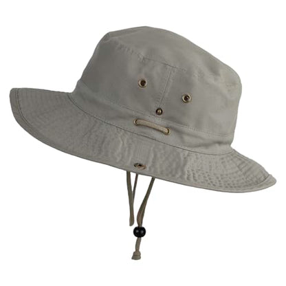 Extra Big Size Brushed Twill Aussie Hats - color: Olive, size: XX-Large-3X-Large