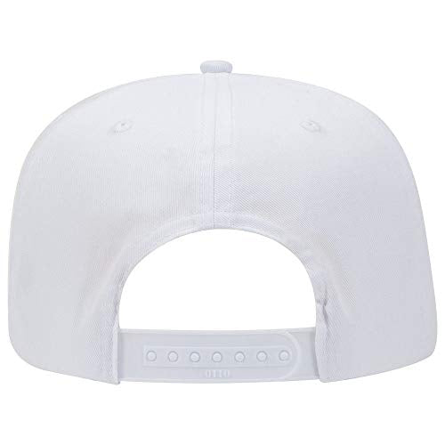 OTTO 6 Panel Pro Style Cotton Blend Twill Cap - color: White