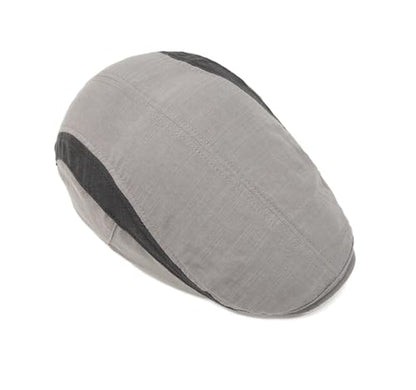 QHFHULV Newsboy Cap for Men Cotton Flat Gatsby Ivy Golf Cabbie Driving Hat - color: Color Block Green