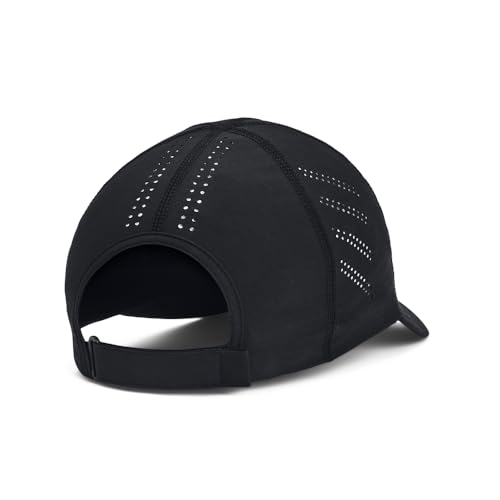Under Armour Women's Iso-Chill Launch Run Adjustable Hat - color: (001) Black / Black / Reflective