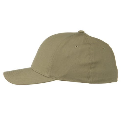 V-Flexible Cotton Twill Cap - color: Khaki, size: Small-Medium