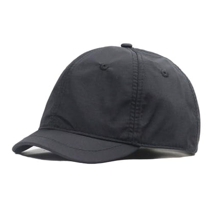 3cm Short Brim Stretch Fitted Baseball Caps Men's Quick Dry Breathable Unstructured Cap Curved Brim Trucker Hat K380 - color: Black