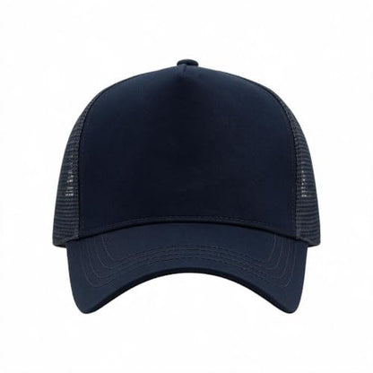 Oversize XXL Mesh Trucker Hat Big Head Hats for Men High Crown Baseball Cap Breathable Dad Hat Adjustable 23.6"-25.6" - color: Blue