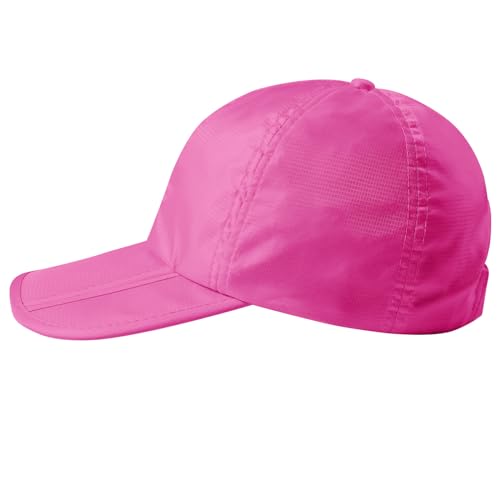 Sumolux Waterproof Baseball Cap Men Women Sun Hat Quick-Drying - color: Rose Red, size: One Size