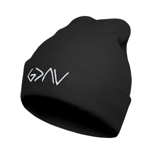 Cool Graphic Beanie for Men and Women - Black - color: Black