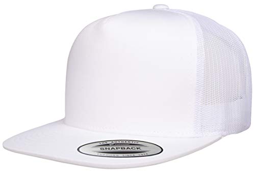 Yupoong Yp Classics Retro Trucker Cap - color: White, size: One Size, style: Yp Classics Classic Trucker Cap