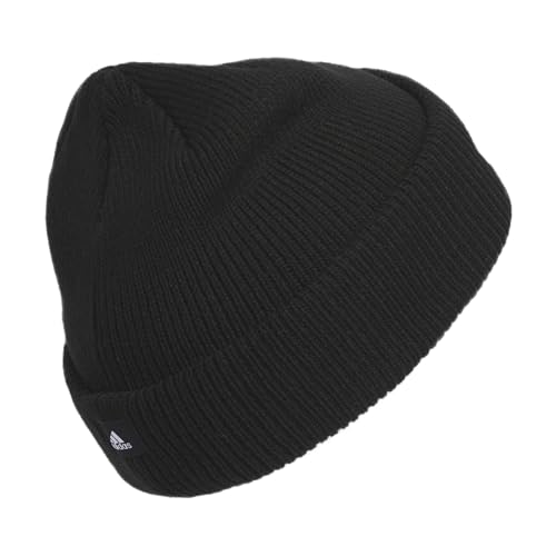 adidas Women's Script Fold Beanie - color: Black, size: One Size