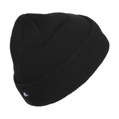 adidas Women's Script Fold Beanie - color: Black, size: One Size