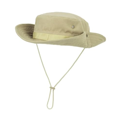 Men-Women-Fishing-Hat Sun-Protection-Safari-Cap Outdoor-Camping Bucket Hat - color: Khaki