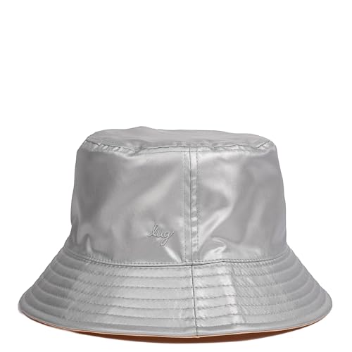 Lug Canopy Bucket Hat - color: Metallic Silver/Metallic Rose Gold