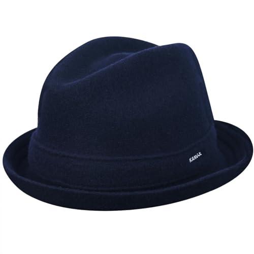 Kangol Wool Player Fedora - color: Dark Blue, size: Small