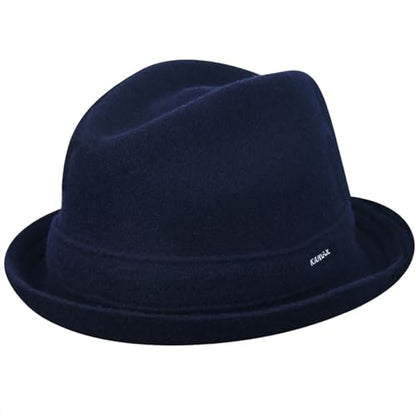 Kangol Wool Player Fedora - color: Dark Blue, size: Small