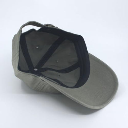 Washed Canvas Combed Cotton Unstructured Soft Crown Adjustable Dad Hat Baseball Cap - color: Canvas Olive Green