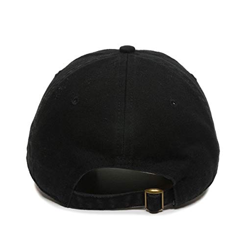 Pigeon Baseball Cap Embroidered Cotton Adjustable Dad Hat - color: Black