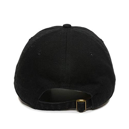 Pigeon Baseball Cap Embroidered Cotton Adjustable Dad Hat - color: Black