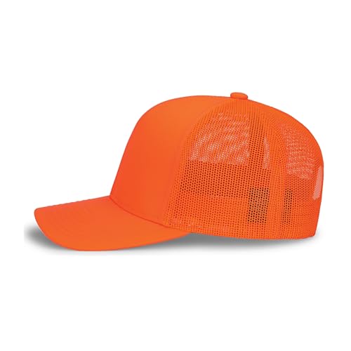 Pacific Headwear Snapback Trucker: Stylish Unisex Cap for All-Day Comfort - color: Blaze Orange, size: One Size