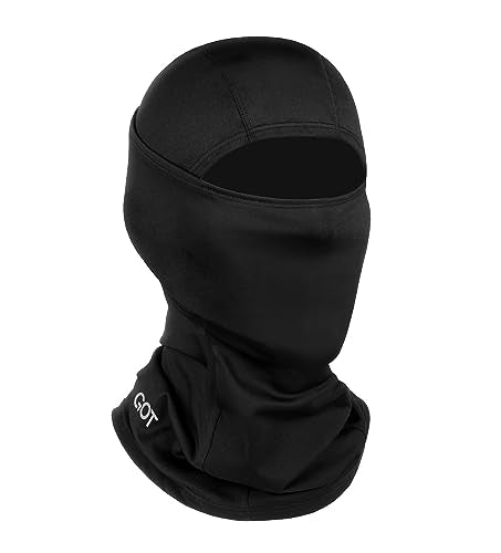 UPF 50+ Balaclava Ski Mask for Men Women - UV Face Mask Motorcycle Shiesty - color: Black