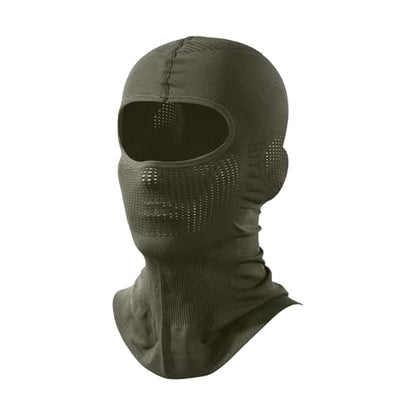 Lightweight Motorcycle Balaclava Shiesty Ninja Mask - Ski Face Mask - color: Army Green