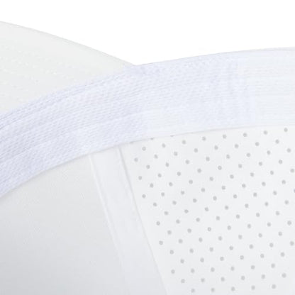 BOTVELA Men Adjustable Snapback Laser Cut Mesh Baseball Cap - color: White