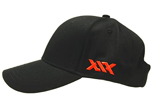 XXL Baseball Cap for Big Heads 23.6"-26.8" Adjustable Cotton Dad Hat - color: Black
