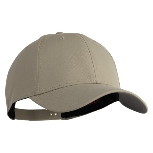 e4Hats.com 6 Panel Low Profile Structured Baseball Cap - color: Khaki