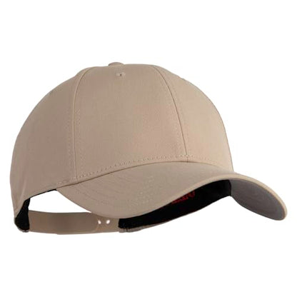 e4Hats.com 6 Panel Low Profile Structured Baseball Cap - color: Khaki
