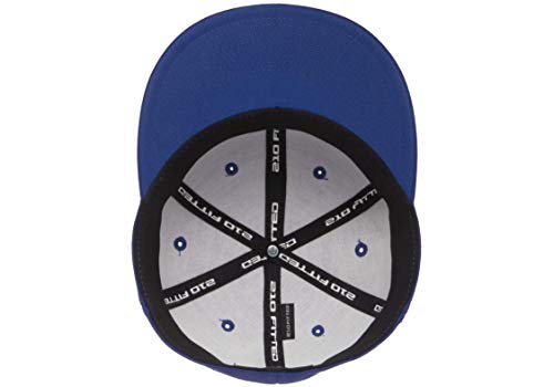 Flexfit Men's Flexfit 210 Fitted Flat Bill Cap Hat - color: Royal, size: Large-X-Large