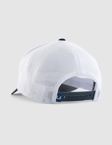 Mens Trucker Hat, Anti-Glare Snapback Fishing Hat for Men - color: Grid - Naval Academy