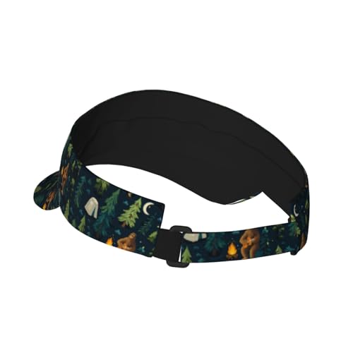 Unisex Adjustable Sports Sun Visor - color: Camp
