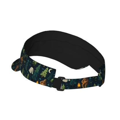 Unisex Adjustable Sports Sun Visor - color: Camp