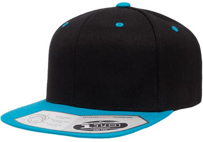 Flexfit Men's 110 Classic Snapback - color: Black/Teal