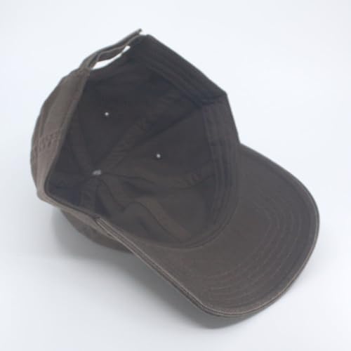 Classic Blank Dad Hat Cotton Adjustable Strap Baseball Cap - color: Brown